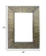 Bronze Rectangle Accent Metal Mirror - Image 6