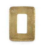 28" Gold Metal Framed Accent Mirror - Image 3