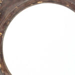 24" Bronze Hexagon Distressed Wood Framed Accent Mirror - Image 5