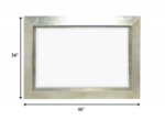 Silver Rectangle Accent Metal Mirror - Image 6