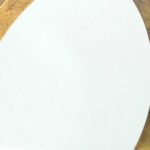 36" Gold Round Solid Wood Framed Accent Mirror - Image 3