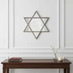 26" Silver Novelty Metal Framed Accent Mirror