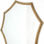 33" Gold Octagon Metal Framed Accent Mirror - Image 4