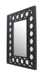 Black Square Accent Mirror - Image 3