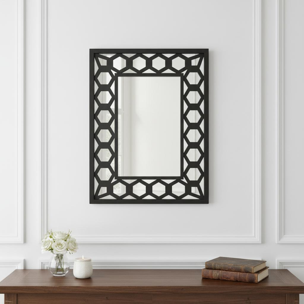 274604_6_qn0HDFd1-1.jpg Black Square Accent Mirror - Image 1