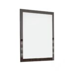 41" Ebony Wood Framed Mounted Dresser Mirror - Image 2