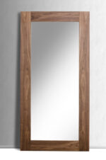 79" Brown Framed Leaning Full Length Hanging Mirror - Image 3