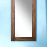 79" Brown Framed Leaning Full Length Hanging Mirror
