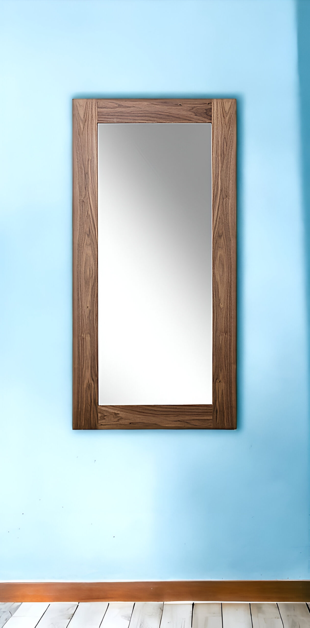 282737_6_YZsxRDtr.jpg 79" Brown Framed Leaning Full Length Hanging Mirror - Image 1
