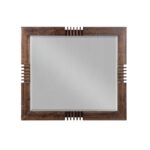 Reclaimed Oak Finish Rectangular Mirror - Image 2