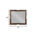 Reclaimed Oak Finish Rectangular Mirror - Image 6