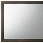 35" Gray Oak Framed Accent Mirror - Image 3