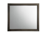 35" Gray Oak Framed Accent Mirror - Image 2