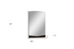 43" Dark Brown Dresser Mirror - Image 6