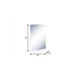 43" White Dresser Mount Frameless Bathroom Vanity Mirror - Image 7