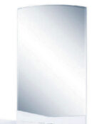 43" White Dresser Mount Frameless Bathroom Vanity Mirror - Image 4