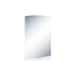 43" White Dresser Mount Frameless Bathroom Vanity Mirror - Image 2