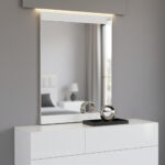 45" Superb White High Gloss Mirror