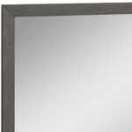 43" Gray Wood Dresser Mount Framed Mirror - Image 4