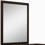 43" Dark Brown Framed Dresser Mirror - Image 4