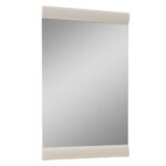 47" Beige Wood Dresser Mount Framed Mirror - Image 2