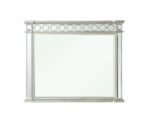 42" Silver Wood Framed Mounted Dresser Mirror - Image 2