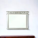 42" Silver Wood Framed Mounted Dresser Mirror