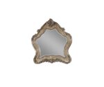 48" Oak Abstract Wood Framed Mounted Dresser Mirror - Image 2