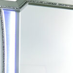 38" Champagne Abstract Wood Framed Mounted Dresser Mirror - Image 4