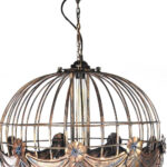 23" x 23" x 41" Vintage Hot Air Balloon Pendant - Image 4