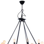 32" X 37" X 32" 8 Bulbs Rope  Pendant Lamp - Image 4