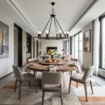 32" X 37" X 32" 8 Bulbs Rope  Pendant Lamp