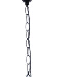 Natural and Black Iron and Rope Three Light Ceiling Light - Image 6