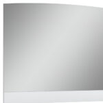 45" White Wood Framed Mounted Dresser Mirror - Image 4