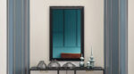 51" Black Wood Framed Accent Mirror - Image 6