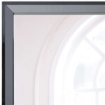 51" Black Wood Framed Accent Mirror - Image 4