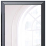 51" Black Wood Framed Accent Mirror - Image 5