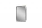 49" Taupe Abstract Glass Framed Accent Mirror - Image 3