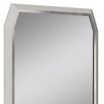 49" Taupe Abstract Glass Framed Accent Mirror - Image 4