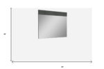 48" Gray Wood Framed Accent Mirror - Image 5