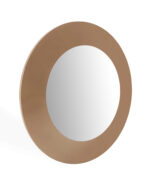 47" Gold Round Wood Framed Accent Mirror - Image 2