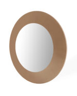 47" Gold Round Wood Framed Accent Mirror - Image 3