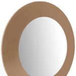 47" Gold Round Wood Framed Accent Mirror - Image 4