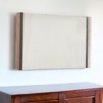 35" Natural Wood Framed Accent Mirror