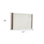 35" Natural Wood Framed Accent Mirror - Image 6