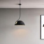 19 X 19 X 40.5 Black Aluminum Pendant Lamp