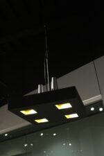 14 X 14 X 59 Black Stainless Steel Pendant Lamp - Image 6