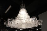 39 X 39 X 70 White Acrylic Pendant Lamp - Image 6