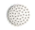 29 X 29 X 7 White Glass Metal Pendant Lamp - Image 2