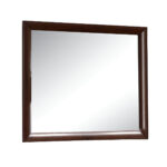 35" Espresso Wood Framed Mounted Dresser Mirror - Image 2